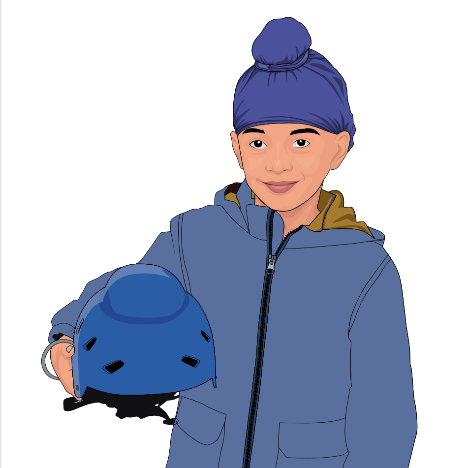 Bold Multi-Sports Helmet with Dome for Hair