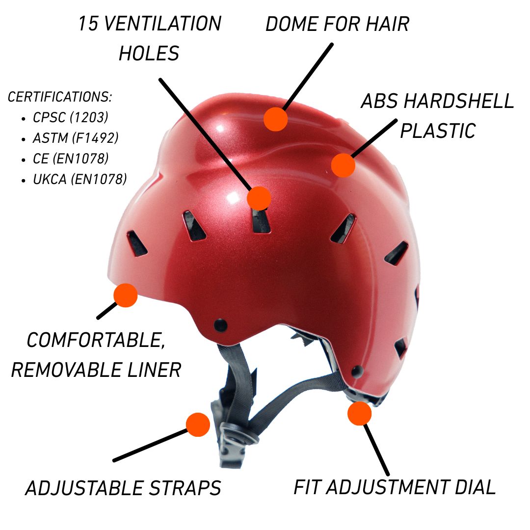 Bold Multi-Sports Helmet with Dome for Hair